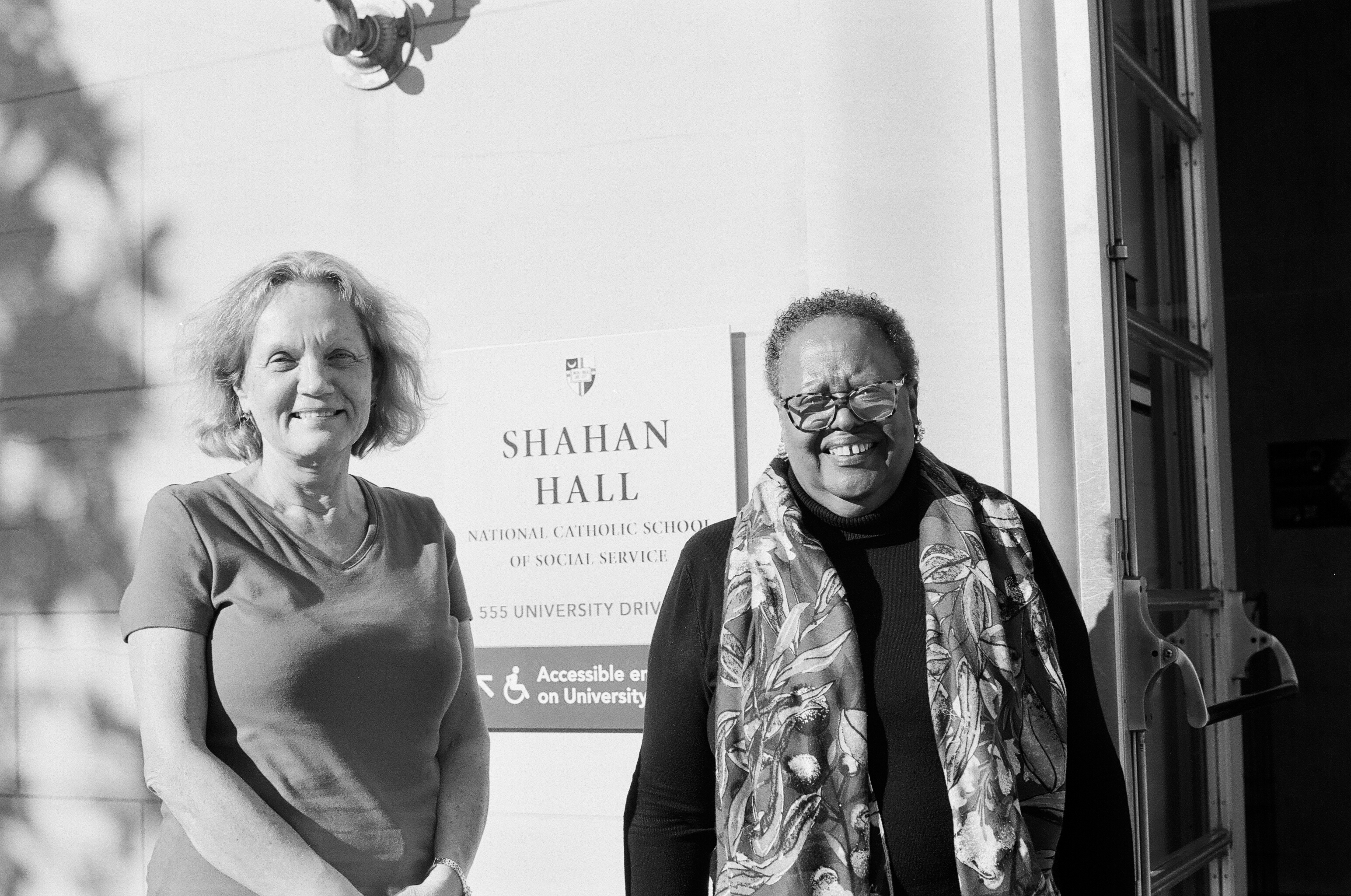 Dr. Laura Daughtery and Dr. Michaela Zajicek-Farber.